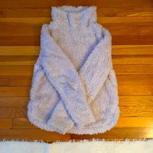 light lavender fluffy sweater by stars above